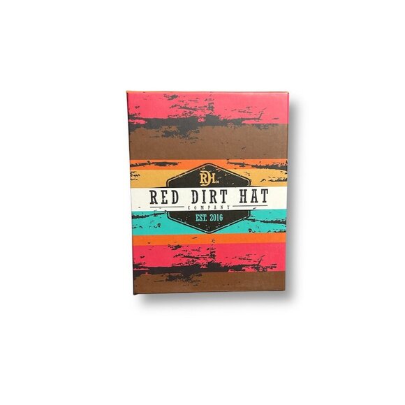 Red Dirt Hat Co Brown Magnetic Money Clip Card Holder Genuine Leather Aztec NIB - Picture 5 of 6